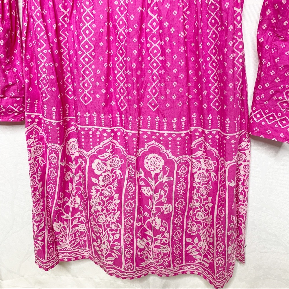 Anthropologie Meadow Rue pink shirt dress - Picture 4 of 5